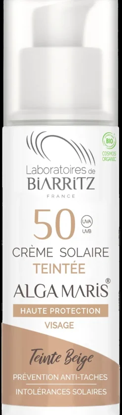 Alga Maris Sävyttävä aurinkovoide kasvoille SPF50 Beige 50ml