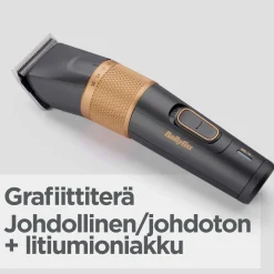 BaByliss hiustenleikkuukone Graphite Precision