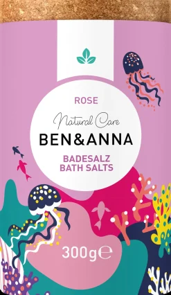 Ben & Anna Bath Salt Kylpysuola Rose 300g