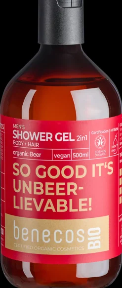 benecosBIO luomu vehnäolut suihkugeeli 2in1 500 ml