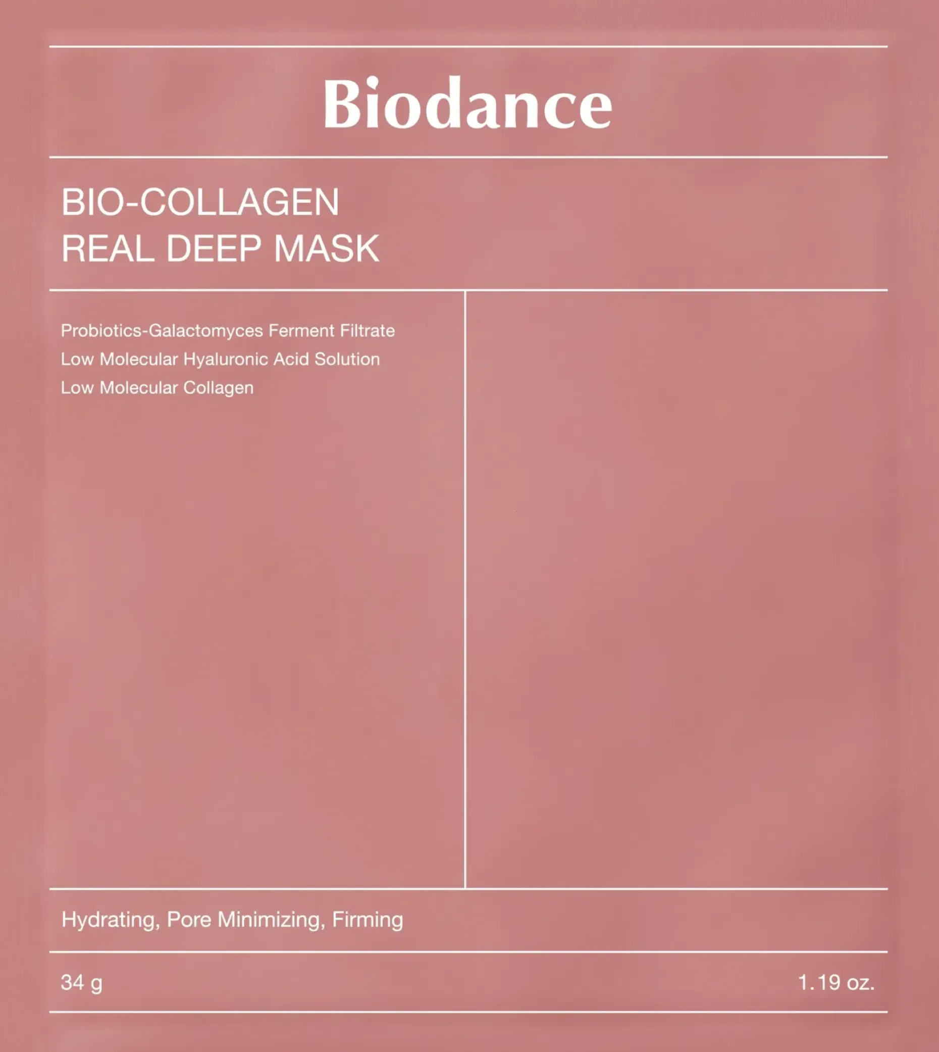 Biodance Bio Collagen-Real Deep Mask kasvonaamio