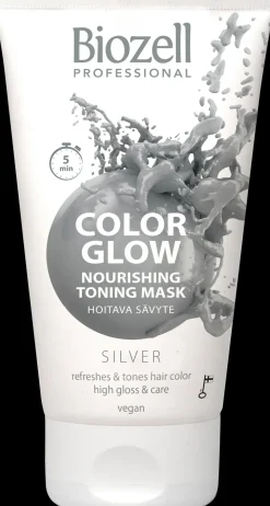 Biozell Color Glow Hoitava sävytenaamio Silver 150ml