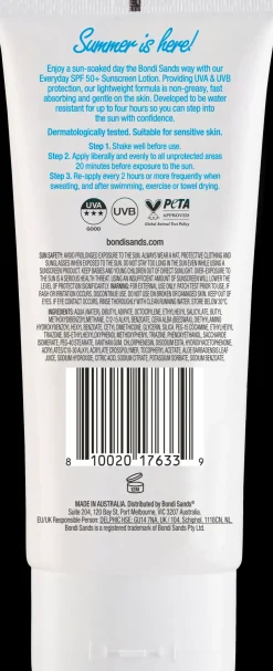 Bondi Sands SPF50+ Everyday Body Lotion 150 ml -aurinkosuoja