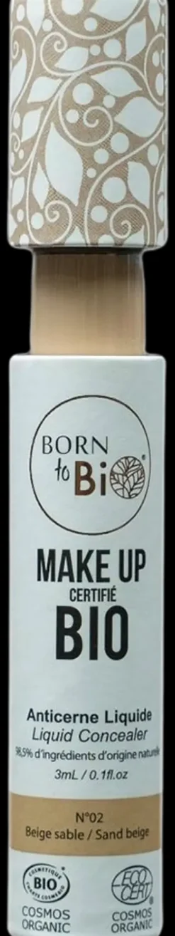 Born to Bio Organic Liquid Concealer N°2 - Nestemäinen peitevoide Sandy Beige 3ml
