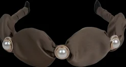 BP Hair Ruskea panta helmikoristeilla