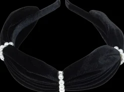 BP Hair Samettipanta helmillä musta