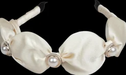 BP Hair Valkoinen panta helmikoristeilla