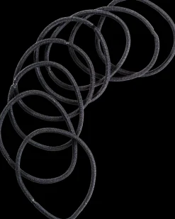 Cailap Hiuslenkki musta pyöreä ohut 8 kpl