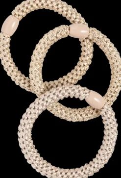 Cailap Hiuslenkkisetti punottu beige 3 kpl