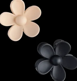 Cailap Kukkaklipsit pienet 2 kpl beige ja musta