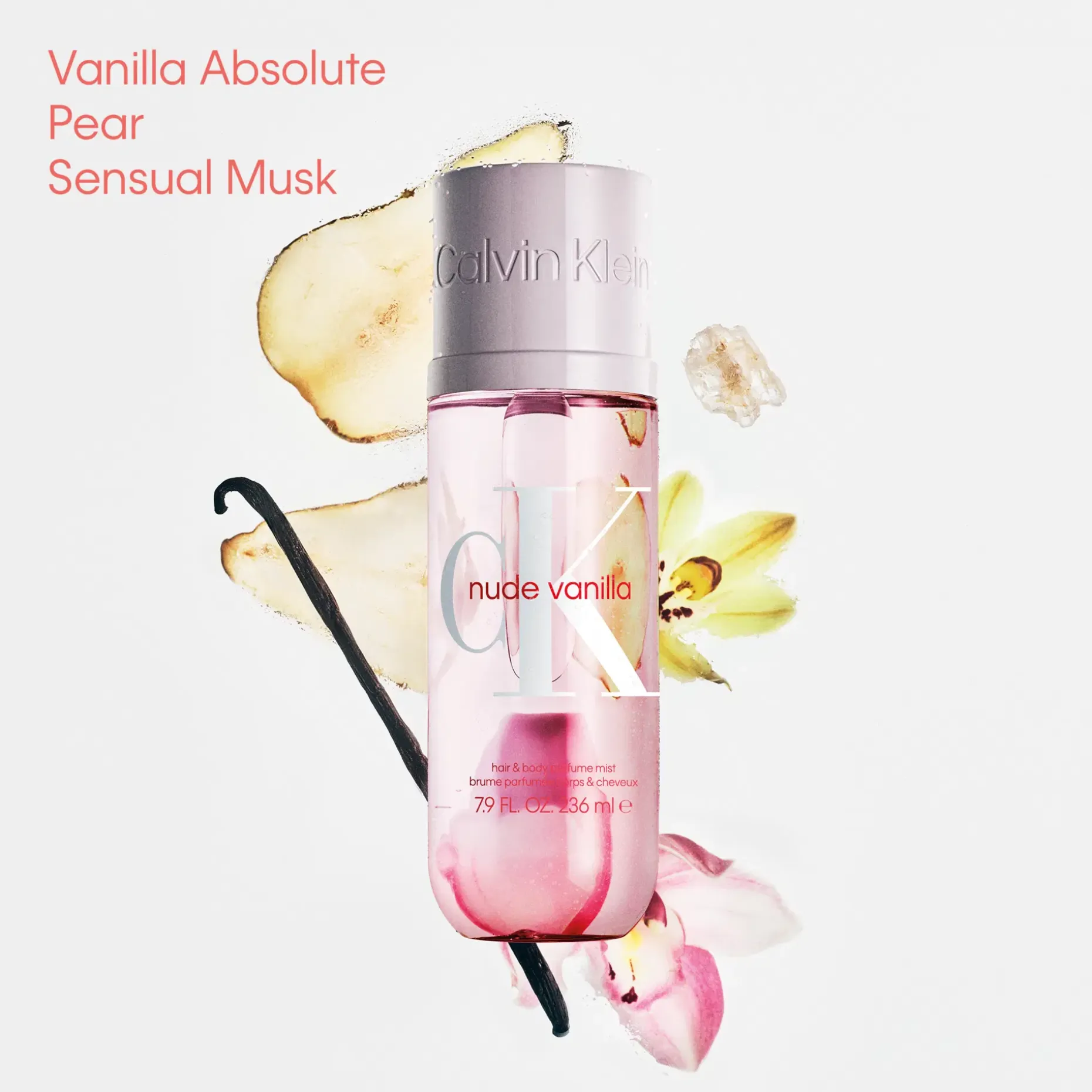 Calvin Klein Hair & bodymist Nude Vanilla 236 ml hius- ja vartalotuoksu