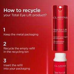 Clarins Total eye lift silmänympärysvoide täyttöpakkaus 15ml