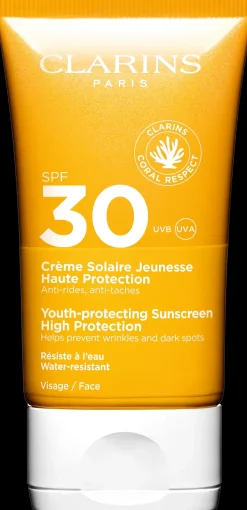Clarins Youth-protecting Sunscreen SPF 30 for face aurinkosuojavoide 50 ml