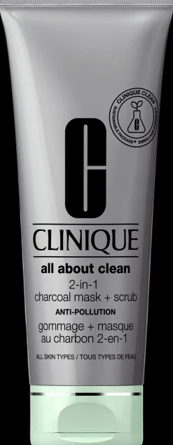 Clinique All About Clean 2-in-1 Charcoal Mask + Scrub kasvonaamio 100 ml