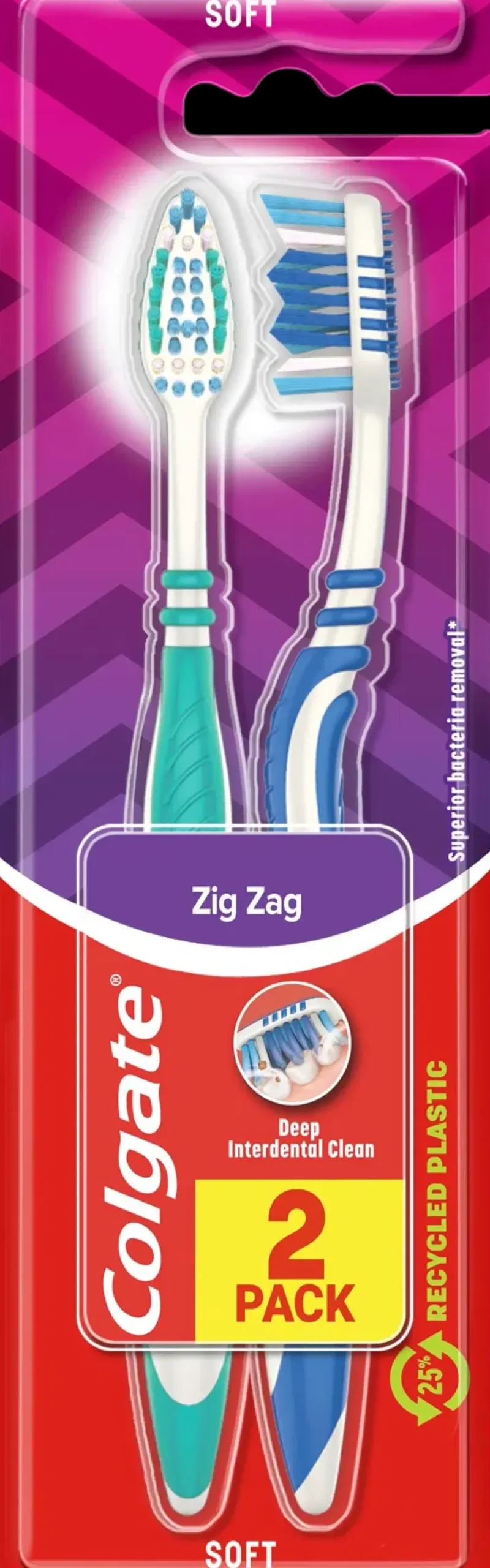 Colgate ZigZag soft hammasharja 2kpl