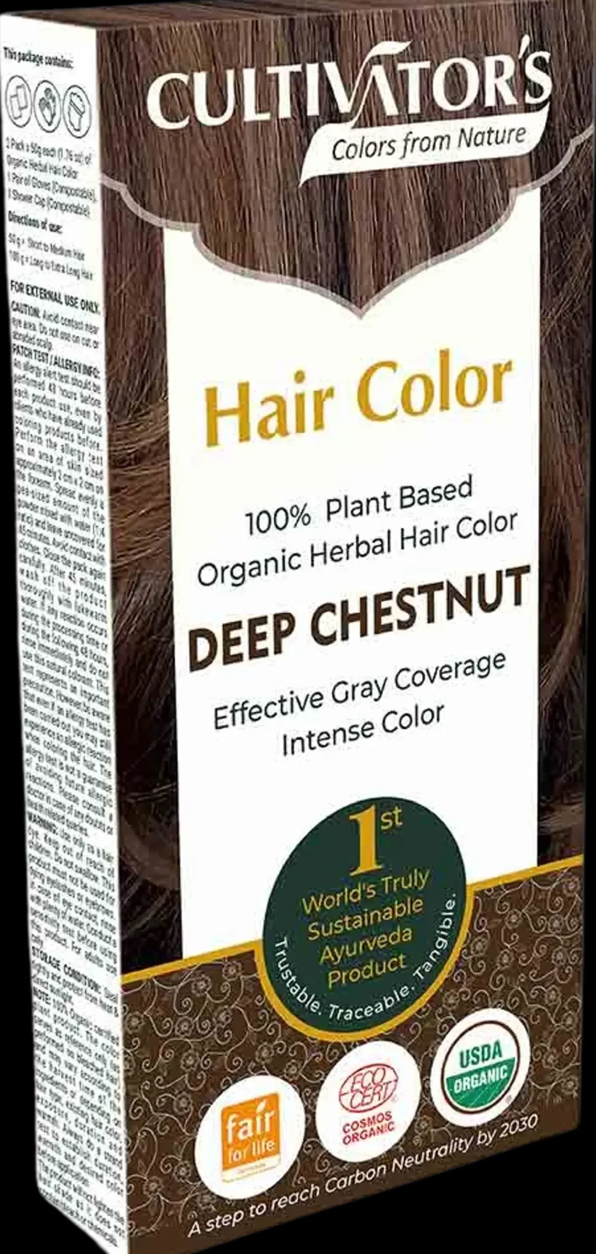 Cultivators Hair Color Kasviväri Deep Chestnut 100g