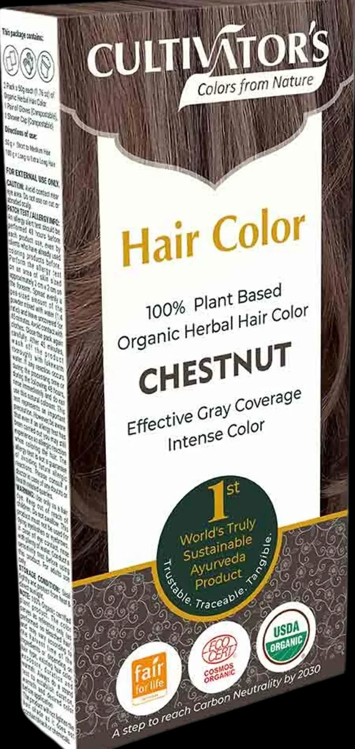 Cultivators Hair Color Kasviväri Chestnut 100g