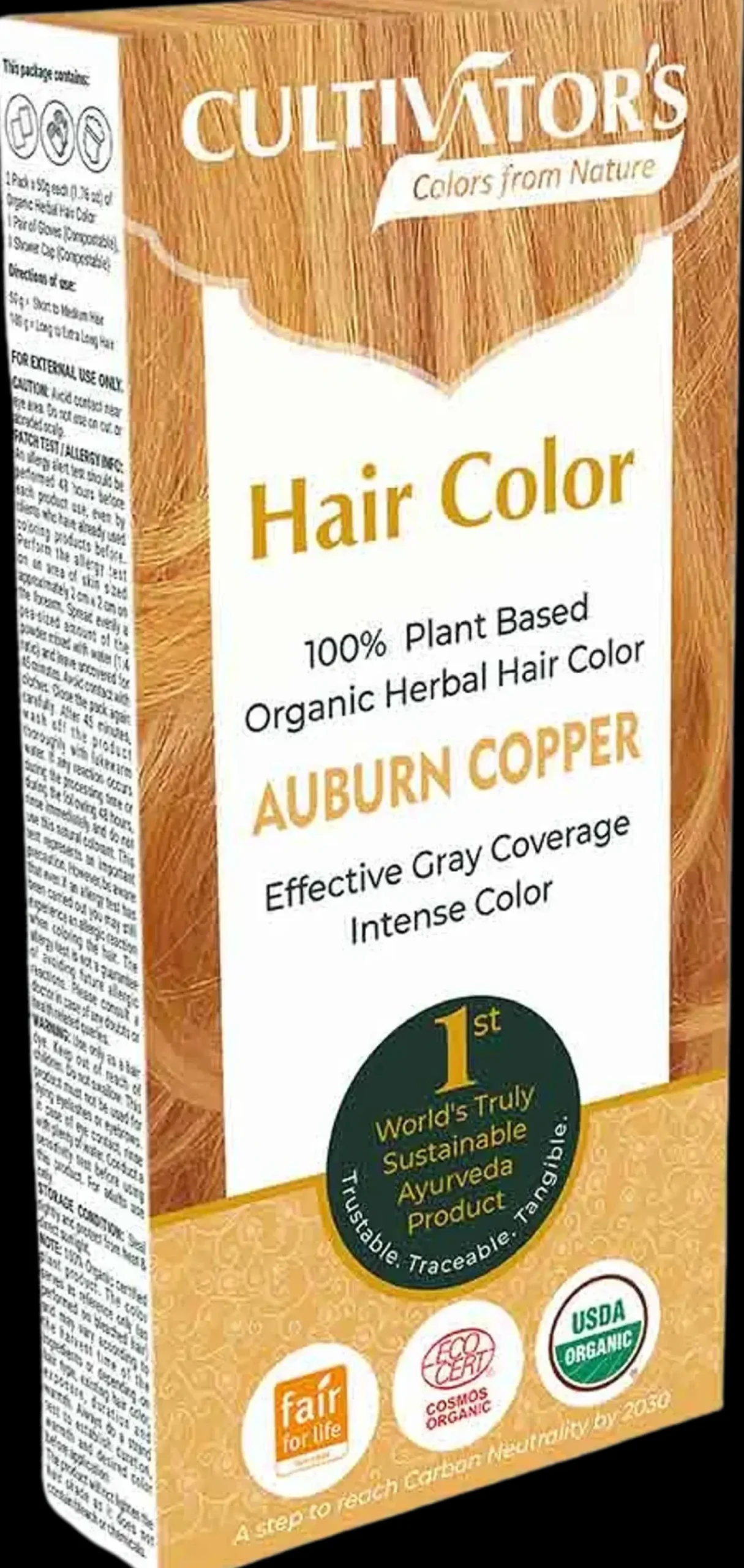Cultivators Hair Color Kasviväri Auburn Copper100g