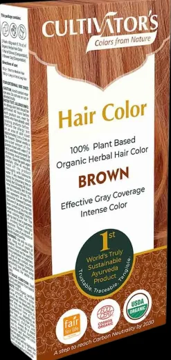 Cultivators Hair Color Kasviväri Brown 100g