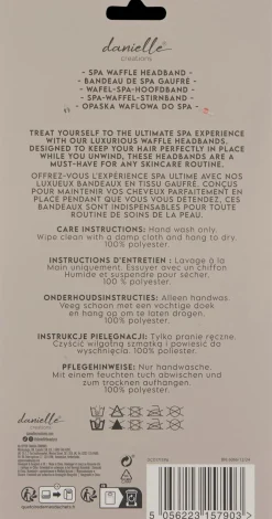 Danielle Spa headband meikkauspanta 2 kpl