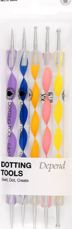 Depend Dotting Tools -pistekynät 5 kpl nr 6656