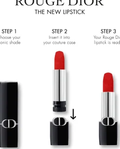 DIOR Rouge Dior Lipstick Velvet Refill huulipunan täyttö 3,5 g