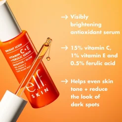 e.l.f. Bright Icon Vitamin C+E+Ferulic Brightening Serum 30 ml seerumi