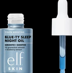 e.l.f cosmetics SKIN Youth Boosting Advanced Night Retinoid Blue-ty sleep night oil kasvoöljy 30 ml