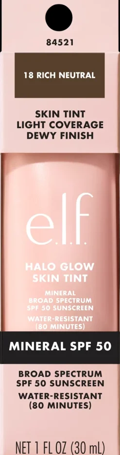 e.l.f. Halo Glow Skin Tint SPF 50 -meikkivoide 30 ml
