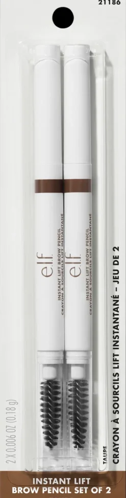 e.l.f. Instant Lift Brow Pencil 2-Pack kulmakynäpakkaus