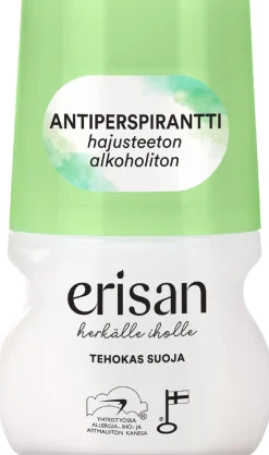 Erisan Hajusteeton Antiperspirantti roll-on 50 ml
