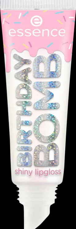 essence BIRTHDAY BOMB shiny lipgloss 01 Cake My Day! 10 ml