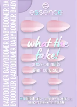 essence what the fake! PRESS-ON NAILS manicure set 03 BABYBOOMER 28 st