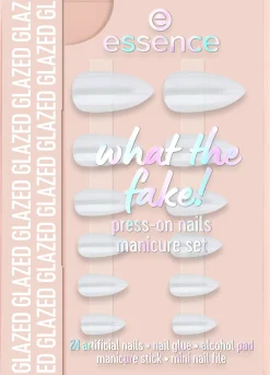 essence what the fake! PRESS-ON NAILS manicure set 01 GLAZED 28 st