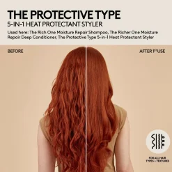 Fenty Hair The Protective Type 5-in-1 Heat Protectant Styling Cream muotoilutuote 150 ml