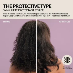 Fenty Hair The Protective Type 5-in-1 Heat Protectant Styling Cream muotoilutuote 150 ml