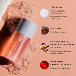 Fenty Skin Pre-Show Glow Instant Retexturizing Treatment + Reusable Applicator seerumi & kuorintapyyhe 30 ml