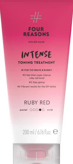 Four Reasons Color Mask Intense Toning Treatment Ruby Red sävyttävä tehohoito 200 ml