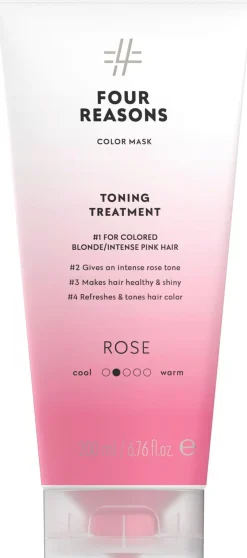 Four Reasons Color Mask Toning Treatment Rose sävyttävä tehohoito 200 ml