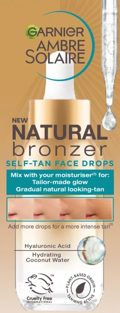 Garnier Ambre Solaire Natural Bronzer itseruskettava normaalille iholle 30 ml