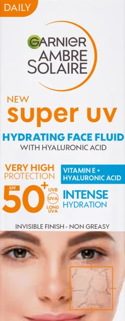 Garnier Ambre Solaire Super UV Hyaluronic aurinkosuojaemulsio SK50+ 40ml