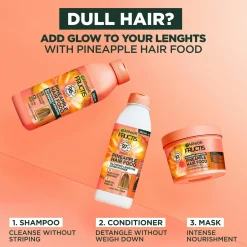 Garnier Fructis Hair Food Pineapple shampoo pitkille hiuksille 350 ml