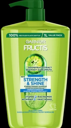 Garnier Fructis Strength & Shine shampoo normaaleille hiuksille 1000ml