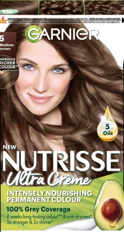 Garnier Nutrisse Ultra Creme 5.0 Medium Brown Ruskea kestoväri 1kpl