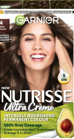Garnier Nutrisse Ultra Creme 4.0 Dark Brown Tummanruskea kestoväri 1kpl