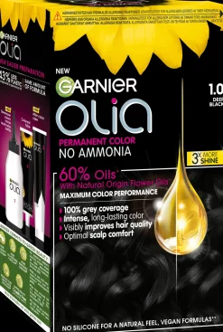 Garnier Olia 1.0 Night Black kestoväri 174ml