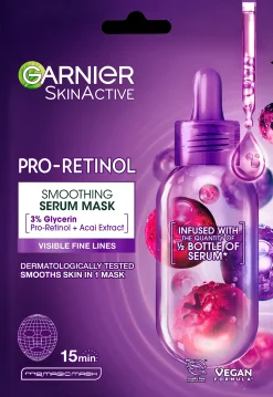Garnier Pro-Retinol Smoothing Serum Kangasnaamio kaikille ihotyypeille 28 g