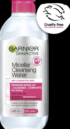 Garnier SkinActive Micellar puhdistusvesi kuivalle ja herkälle iholle 400ml