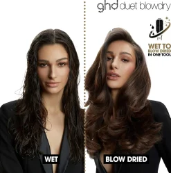 ghd Duet Blow Dry 2-in-1 Hair Dryer Brush White lämpökiharrin