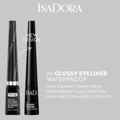 IsaDora The Glossy Eyeliner nestemäinen rajauskynä 2,5 ml